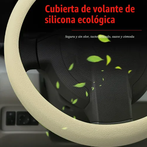 Vista 5 de JDDRY Funda para volante, protector de silicona para volante, funda universal para volante de vehículo, funda protectora para volante