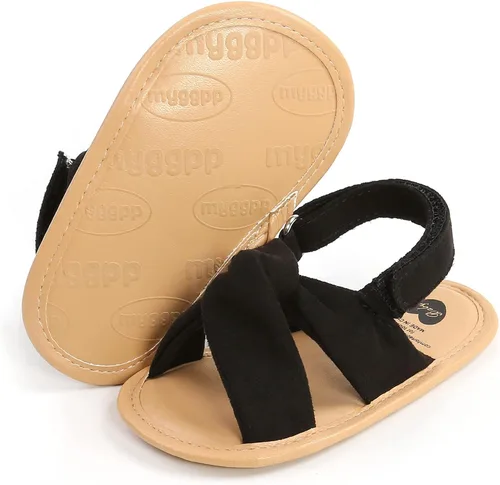 Vista 77 de Sandalias de verano para bebés, niñas y niños, unisex, antideslizantes, suela suave, transpirable, para primeros pasos, zapatos de playa al aire