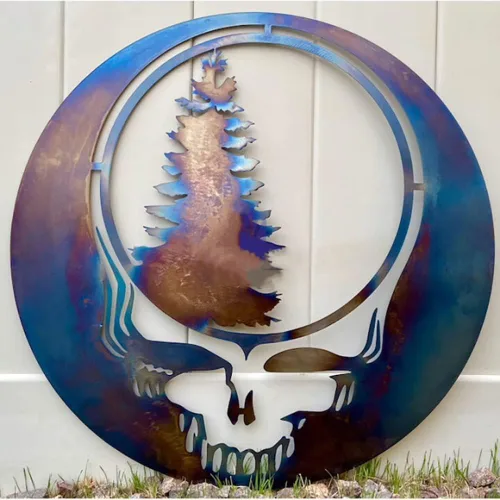 Vista 3 de Generic Arte de pared de metal con texto en inglés "Steal Your Face Art Retro Wall Art Sign" Placa de pared para granja, hogar, oficina, dormitorio