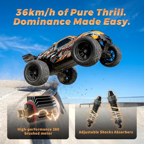 Vista 10 de HAIBOXING 1:18 coche de control remoto, 36KPH 4WD Fast RC Car para adultos
