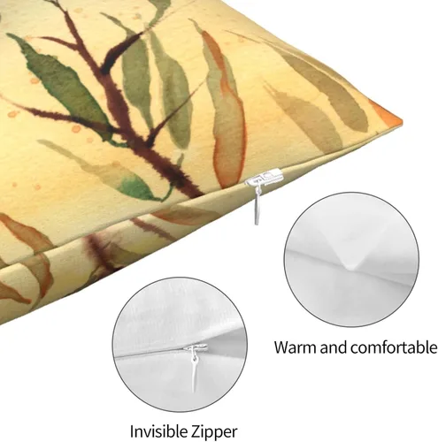 Vista 6 de VARUN Fundas de almohada Koi Fish Water Lily Pond Blanco Rojo Carpa Ripples Funda cuadrada para decoración del hogar, sofá, coche, dormitorio, funda