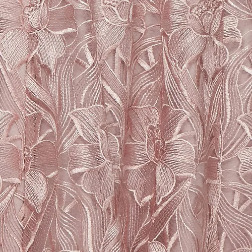 Vista 4 de Alex Evenings Vestido bordado con mangas de ilusión para mujer longitud del té para mujer Petite Missy
