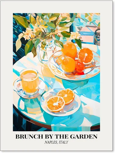 Vista 10 de Póster de pintura al óleo colorida de ventana abierta, arte de pared abstracto impresionista famoso y moderno, impresiones de lienzo estético