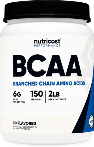 Vista 29 de Polvo Nutricost BCAA (Uva, 120 porciones) - Sin gluten, sin OMG, vegetariano, proporción óptima 2:1:1 Sin gluten, vegetariano