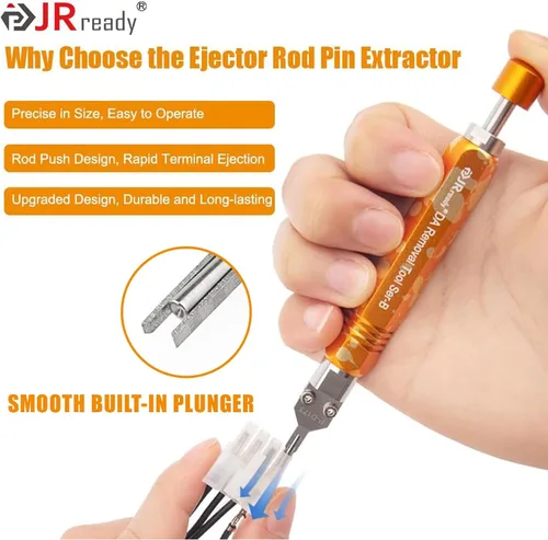 Vista 4 de JRready ST5281 2PCS P-D173 Puntas de repuesto para DAP-D173 Extractor de pasador de varilla expulsor-Terminal Accesorios de herramienta