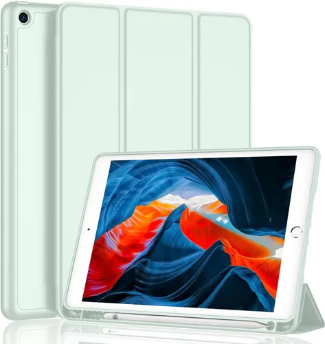 Vista 44 de iMieet - Funda para iPad de 9ª generación 2021/iPad de 8ª generación 2020 de 10.2 pulgadas con soporte para lápices, funda para iPad de 7ª