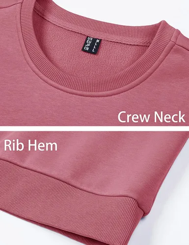 Vista 40 de MAGCOMSEN Sudadera de cuello redondo para hombre de manga larga casual cálida de forro polar