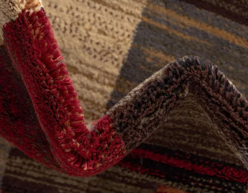 Vista 7 de Unique Loom Barista Collection - Alfombra Gava (2' 2" x 3' 1" Rectangular, Multi/ Marrón)