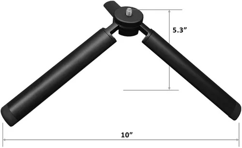 Vista 2 de RetiCAM® HandGrip - Mini trípode – Estabilizador de metal resistente para cámaras, cámaras de acción, teléfonos inteligentes y accesorios – HG20