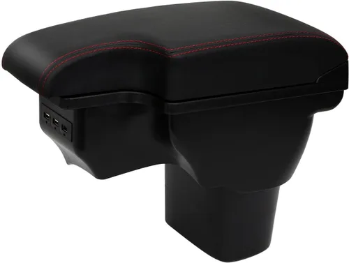 Vista 7 de para Nissan Juke Caja de Apoyabrazos de Consola de Doble Capa con Almacenamiento y 3 Puertos USB