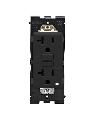 Vista 24 de Leviton Renu - Toma GFCI autocomprobada resistente a manipulaciones, 15 amperios, RGF15-CA, café con leche