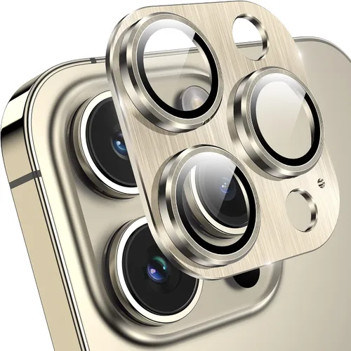 Vista 11 de YWXTW Protector de lente de cámara de vidrio templado para iPhone 14 Pro Max, protección de cobertura completa 3D, tecnología de círculo nocturno