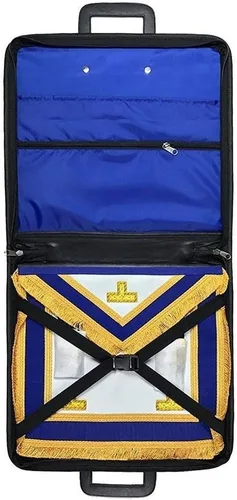Vista 3 de Bricks Masons Masonic Royal Arch MMWM y Provincial - Funda para delantal de vestido completo MMWM, Rojo