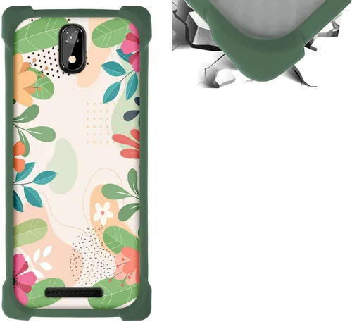 Vista 84 de jioeuinly Funda compatible con ZTE Blade X1 5G Phone Case PC Backplane + cubierta de silicona suave marco XSH