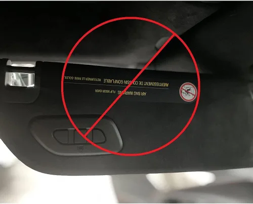 Vista 3 de C8 Corvette Sunvisor - Juego de 4 calcomanías para Corvettes 2020-2026 (negro ónix - punto)