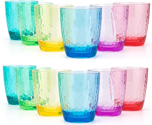 Vista 9 de KOXIN-KARLU Vasos acrílicos de plástico de 15 onzas, juego de 6 vasos transparentes