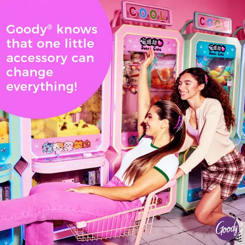 Vista 6 de Goody Kids Nostalgia Scrunchies - 3 unidades, rosa surtido - Accesorios para el cabello sin dolor para hombres, mujeres, niños y niñas para peinar