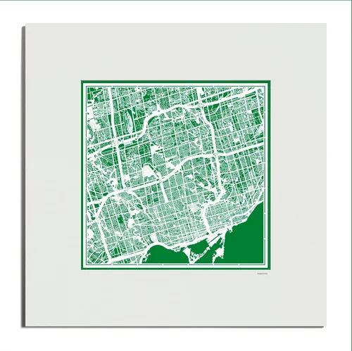 Vista 154 de O3 Design Studio San Diego, CA Paper Cut Map Matted Grey 20x20 in Paper Art