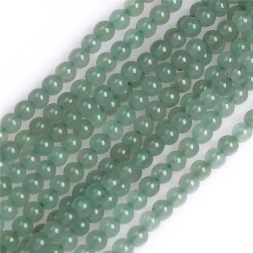 Vista 22 de JOE Foreman - Cuentas de jade de aventurina verde para hacer joyas, semipreciosas, 0.079 in, redondas, 15.0 in