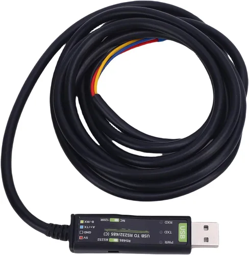 Vista 3 de Cable adaptador USB a 232 USB a 232 485 – Convertidor de puerto serie de alta velocidad con chip FT232RNL con protección TVS e indicador de estado