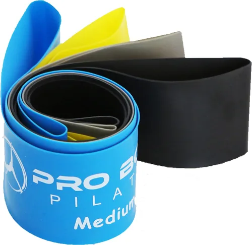 Vista 8 de ProBody Pilates Bandas de resistencia de bucle para entrenamiento, juego de 5 bandas de ejercicio de resistencia, bandas de entrenamiento