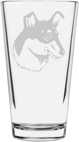 Vista 93 de Podenco Canario - Vaso de pinta de 16 onzas con temática de perro personalizado