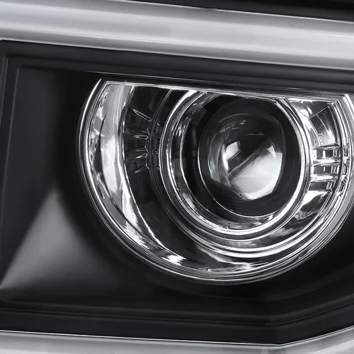 Vista 7 de SPEC-D TUNING Faros de proyector LED de tubo negro Compatible con 2014-2015 GMC Sierra 1500 2015-2019 2500HD 3500HD Ensamblaje de faros izquierdo +