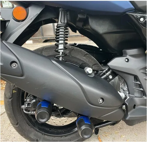 Vista 7 de for Yamaha MT-03 MT03 MT 03 Motorcycle CNC Aluminium Crash Pads Exhaust Frame Slider Protector Anti-Fall Frame Sliders (Color : Black)