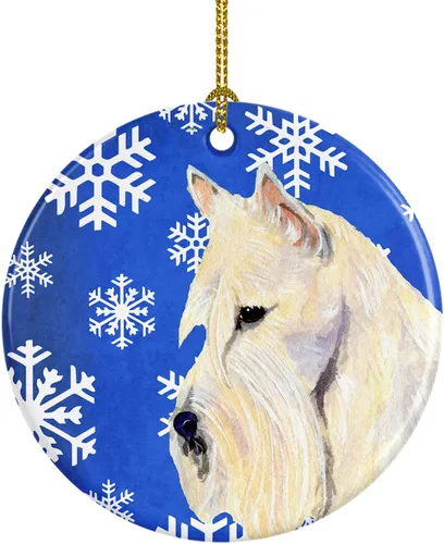 Vista 382 de Caroline's Treasures Cavalier Spaniel - Adorno de cerámica para colgar en el árbol de Navidad, para el hogar, Navidad, fiestas, regalo, 3 pulgadas