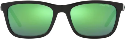 Vista 8 de ARNETTE Lentes de sol para niños, marco negro mate, lentes polarizadas con espejo gris oscuro, 2.008 in