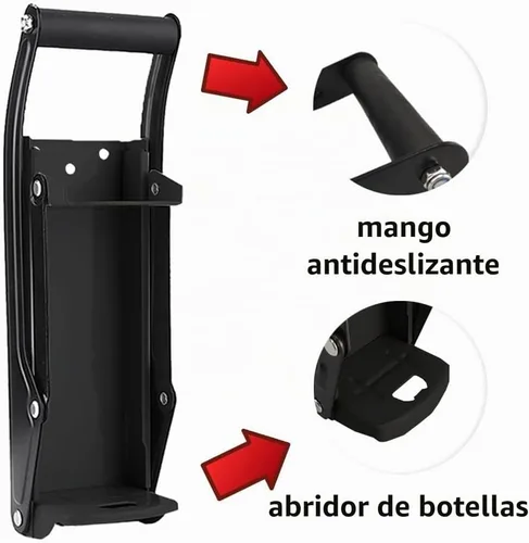 Vista 3 de Trituradora de latas, adecuada para latas de aluminio de 12 oz y 16 onzas, latas de soda, latas de cerveza, etc. Herramienta de reciclaje eficiente.