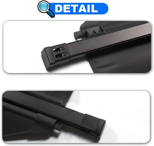 Vista 3 de Cubierta de carga para Hyundai Santa Fe accesorios 2019 2020 2021 2022 2023 negro cubierta de seguridad para maletero