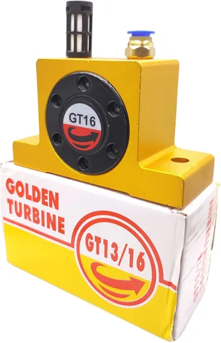 Vista 4 de Vibrador neumático de la turbina de aire GT16 G 1/4" serie de oro de los vibradores neumáticos industriales GT-16 de la turbina