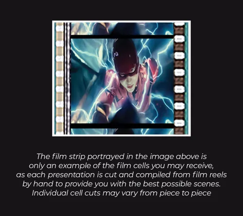 Vista 5 de Trend Setters DC Comics – The Flash – Batman de Michael Keaton – FilmCells 7 x 5 pulgadas MiniCell Presentación de escritorio – Con clip de película