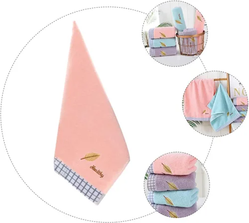 Vista 5 de UPKOCH Toalla de cara bordada Toallas decorativas Toalla de baño de microfibra Toallas de baño decorativas Toallas de cocina Toallas de cocina