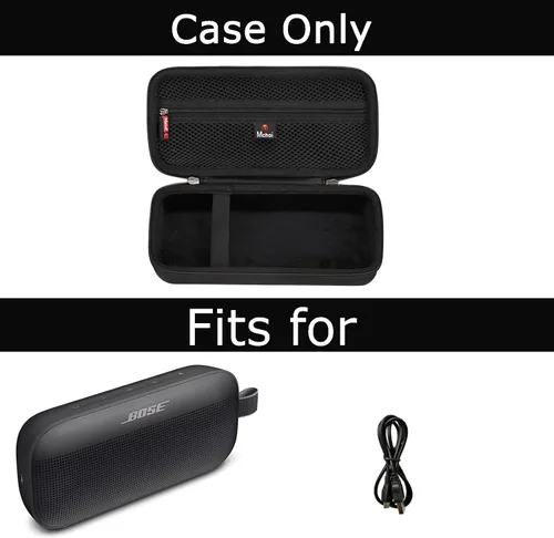 Vista 7 de Funda de viaje rígida de repuesto para Bose SoundLink Flex 2ª generación/Bose SoundLink Flex Altavoz portátil Bluetooth Bose SoundLink Flex, negro