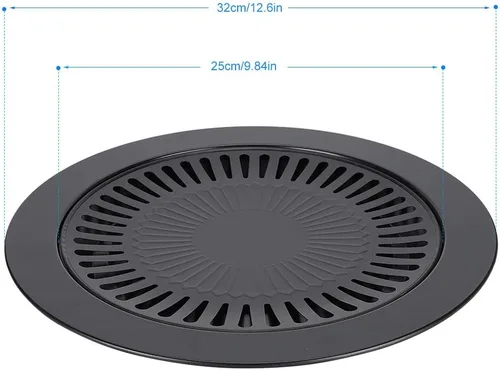 Vista 4 de Parrillas de interior eléctricas sin humo parrilla eléctrica coreana para interior barbacoa barbacoa sartén para parrilla superior para estufa