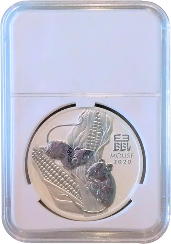 Vista 3 de Ursae Minoris Elite - Monedero de estilo certificado para Lunar o Kookaburra de plata australiana, 1 onza Au Plata Lunar / Kookaburra