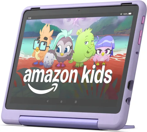 Vista 2 de Tablet Amazon Fire HD 10 Kids Pro para niños de 6 a 12 años Pantalla brillante de 10.1 pulgadas, controles parentales, funda delgada Lanzamiento