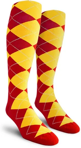 Vista 24 de Golf Knickers Calcetines Coloridos de Algodón Argyle hasta la Rodilla para Hombres, Mujeres y Jóvenes (AA-ZZ)