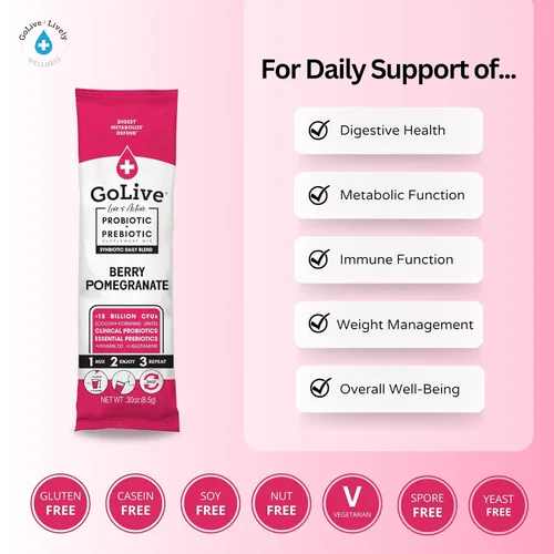 Vista 3 de Golive Suplemento mezcla de probióticos y prebióticos