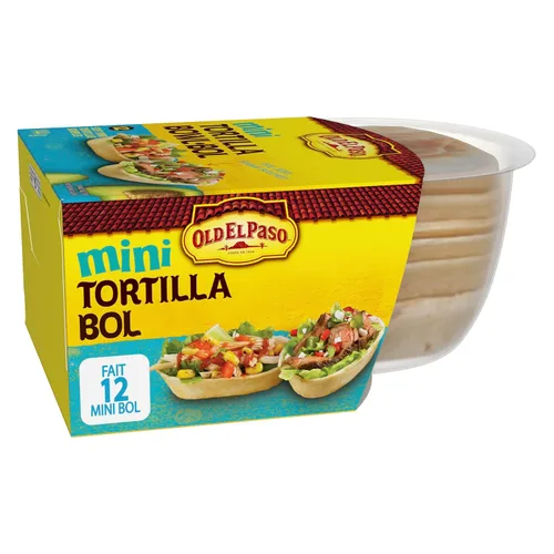 Vista 4 de Old El Paso Mini cuencos de tortilla, 5.08 oz/5.1 onzas, {Importado de Canadá}