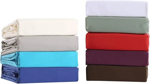 Vista 6 de Juego de sábanas de algodón 100 % 6 piezas de 400 hilos de lujo juego de sábanas para cama (color)
