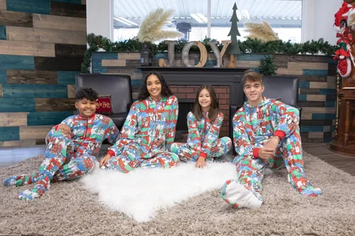 Vista 5 de Hooded Plush Footed Pajamas Onesie with Drop Seat for Men Women