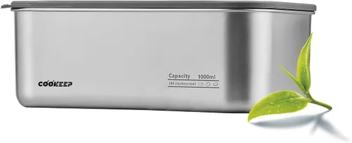 Vista 11 de Recipientes de alimentos de acero inoxidable de 22 oz/22.0 fl oz, recipientes de acero inoxidable con tapas, recipientes para aperitivos, lonchera