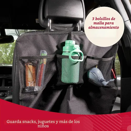 Vista 6 de Tapete para pisar con grandes bolsillos de almacenamiento, negro (Black Stitching)