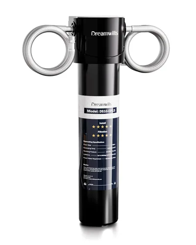 Vista 10 de Dreamwills DS10 - Sistema de filtro de agua para debajo del fregadero, filtración de grifo de cocina de conexión directa de 1.3 GPM, instalación sin