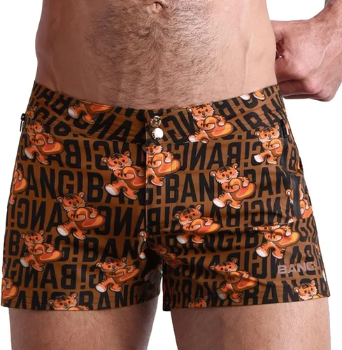 Vista 100 de Bang Men's Swimwear - Beach Shorts - Stretchy Quick-Dry All-Use Premium Swimsuit Trunk Square Cut