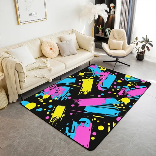 Vista 47 de Erosebridal Alfombras Deportivas de Área para Niños 1.49 m x 1 m, Alfombra Antideslizante de Béisbol, Fútbol, Baloncesto, Alfombra Deportiva