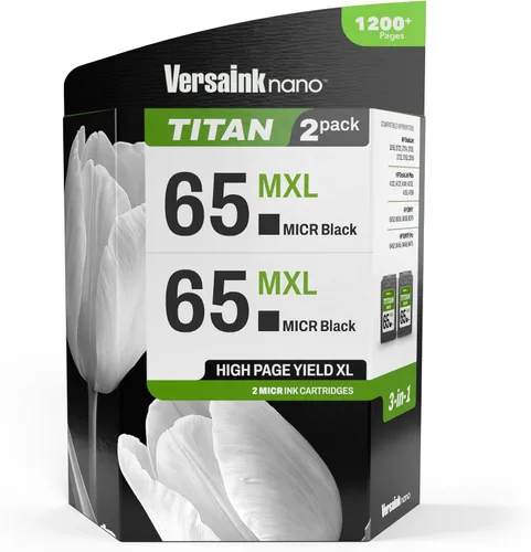Vista 7 de Cartucho de tinta Nano 65 CXL Titan Tri-Color de 65 y 65 XL, funciona con Deskjet 3700 Series, Serie 2600, Serie Envy 5000